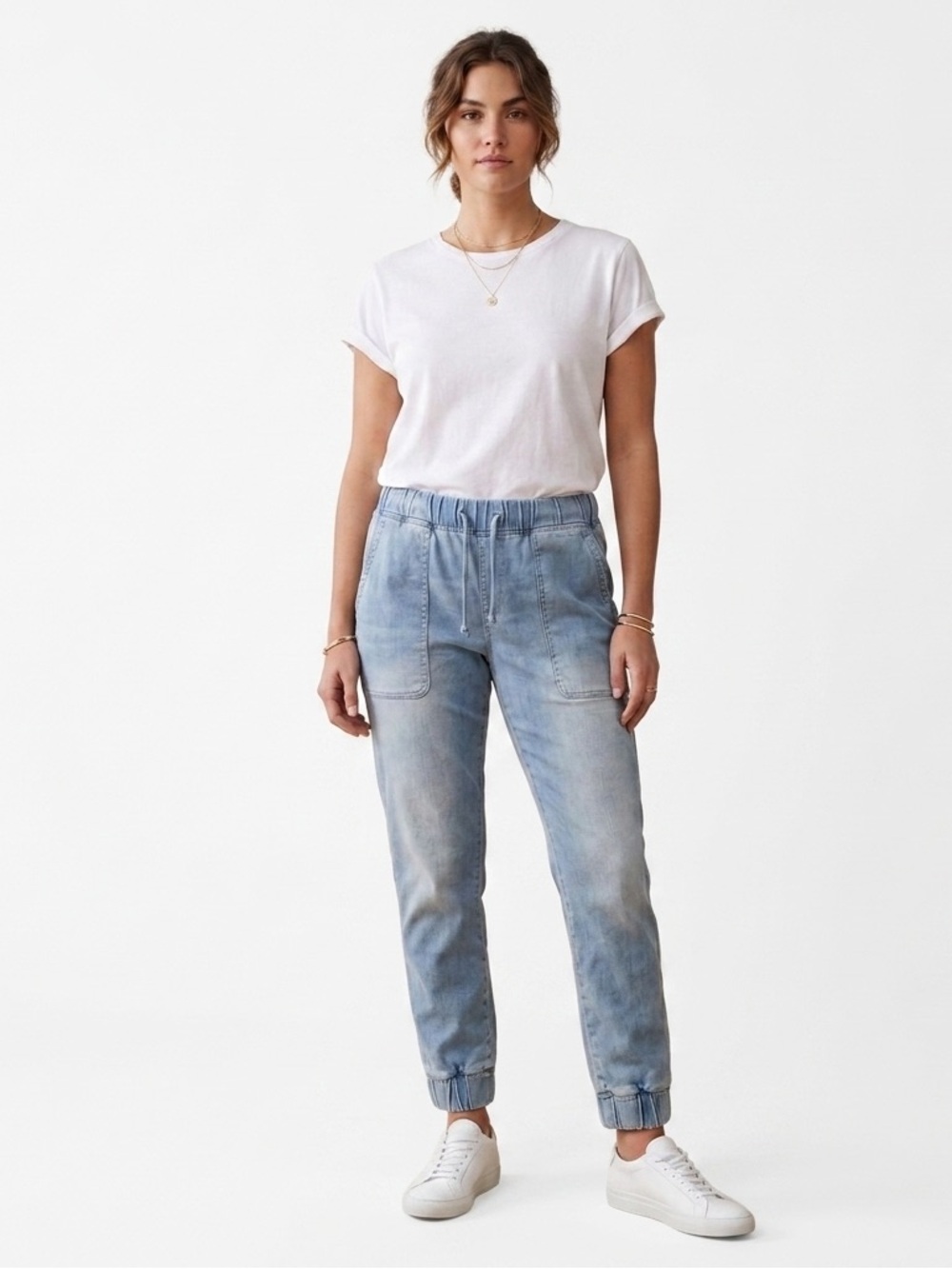 Cloth & Stone Light Blue Jogger Jeans